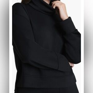 SPANX Black Turtleneck Pullover Sweater